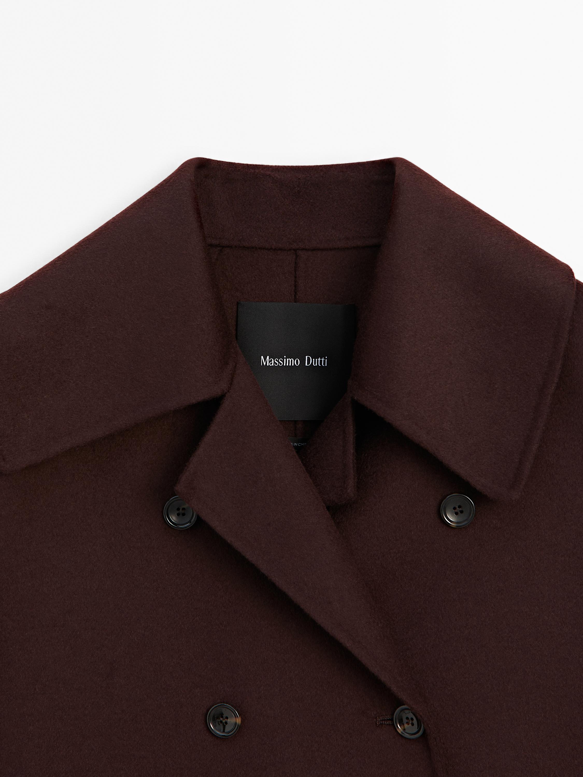 Short wool blend coat